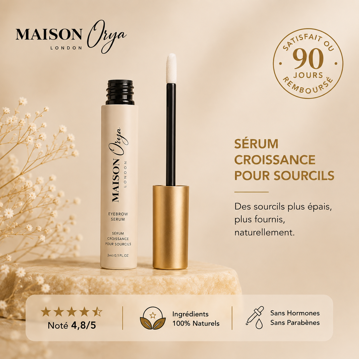 SÉRUM DE CROISSANCE POUR SOURCILS