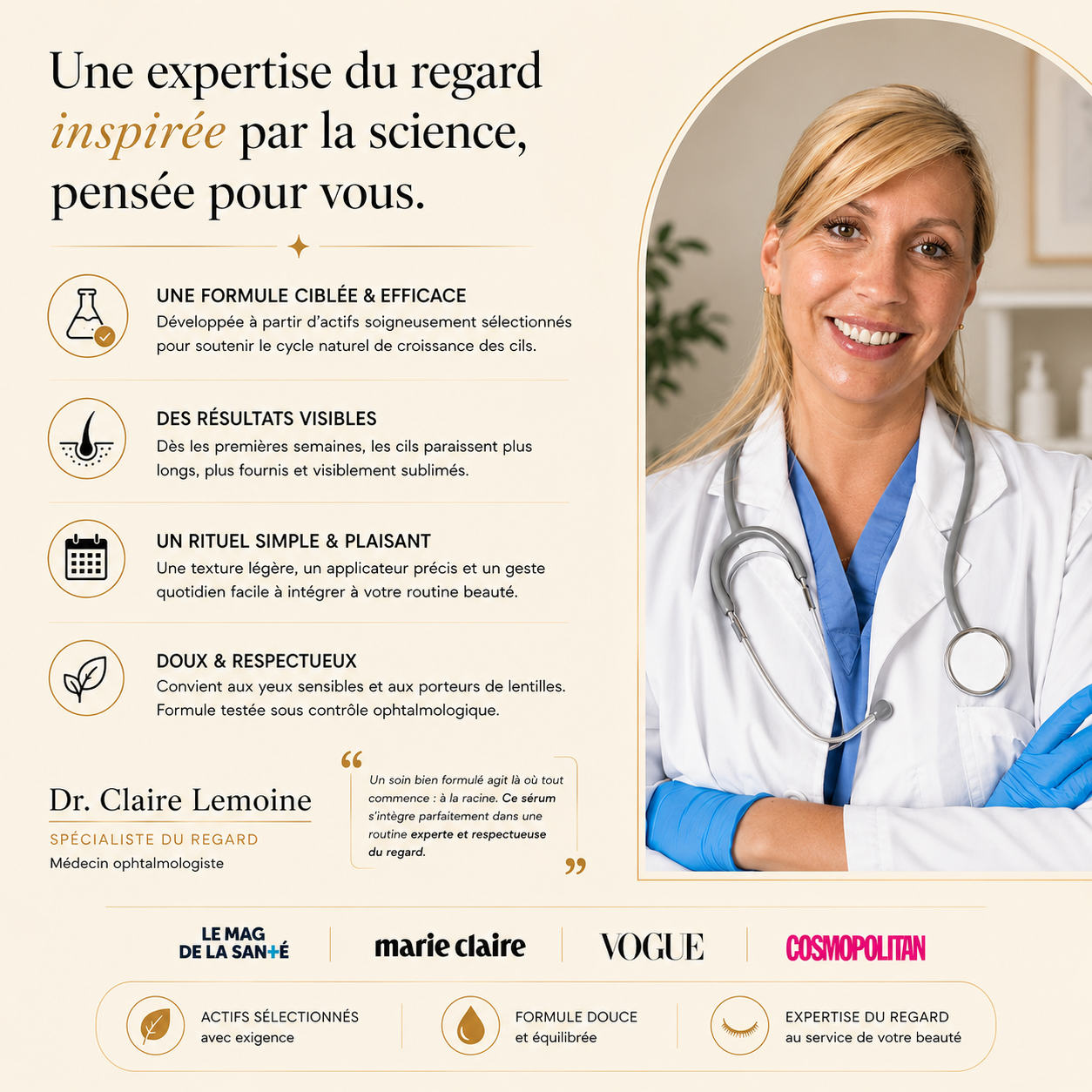 Sérum activateur de pousse pour cils