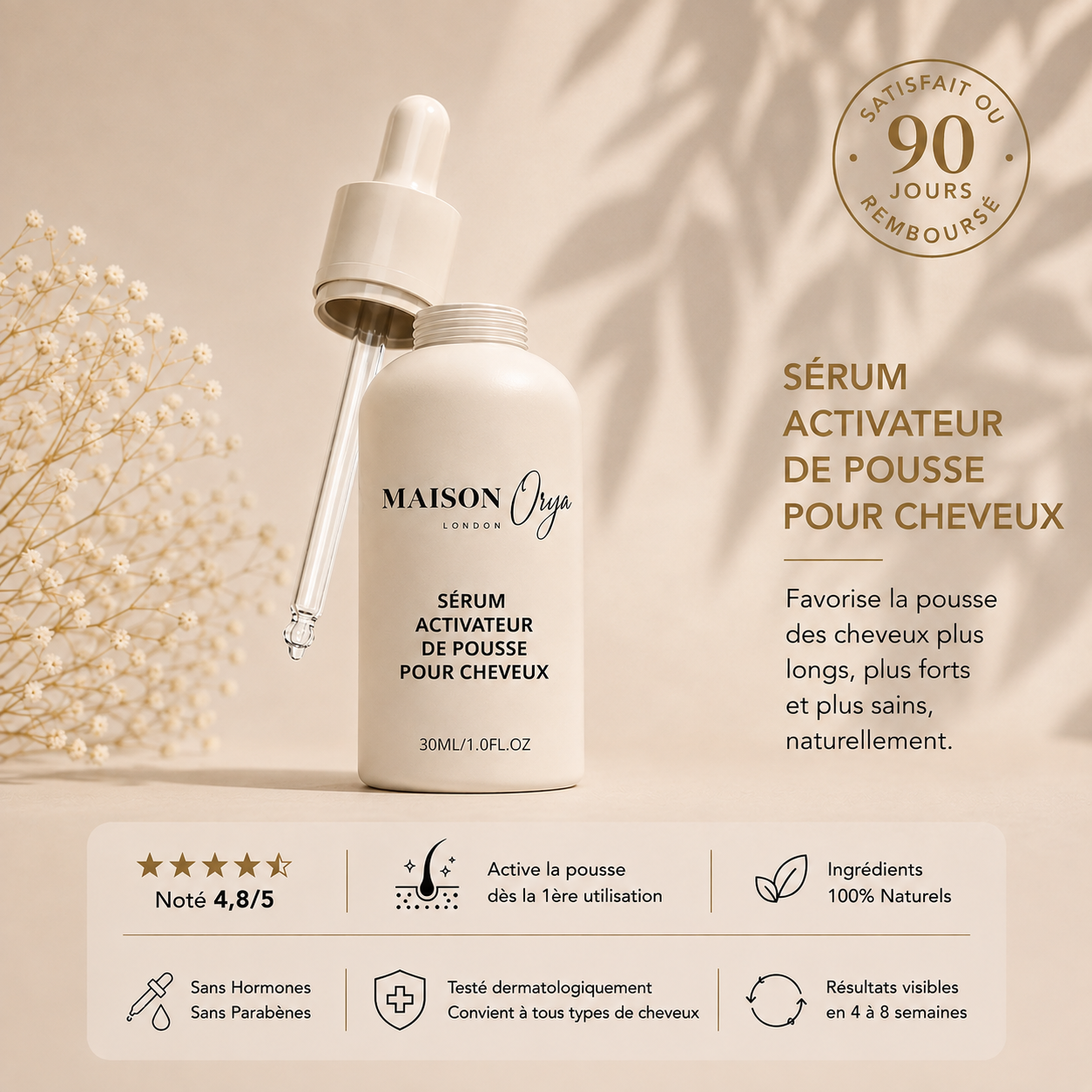 SÉRUM DE CROISSANCE POUR CHEVEUX