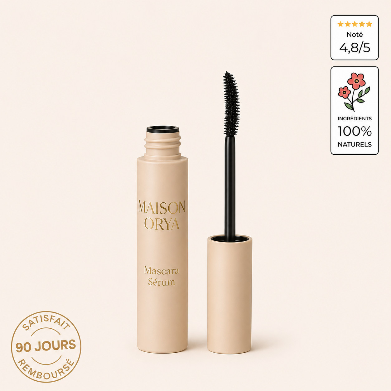 MASCARA INCURVÉ AVEC SÉRUM DE CROISSANCE INFUSÉ